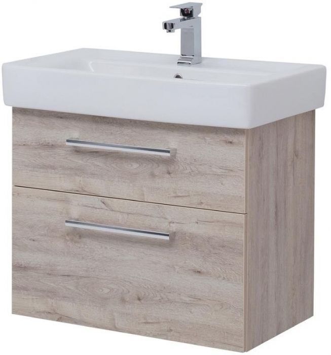 Тумба под раковину Dreja Q Max 80 77.0008D подвесная Дуб кантри