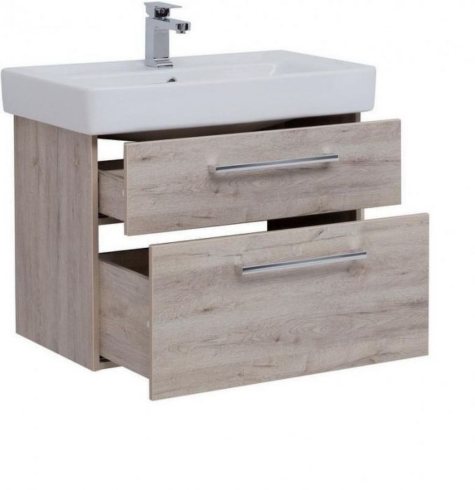 Тумба под раковину Dreja Q Max 80 77.0008D подвесная Дуб кантри