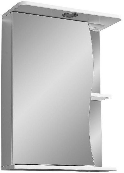 Зеркальный шкаф Stella Polar Волна Верея 55 SP-00000040 с подсветкой Белый