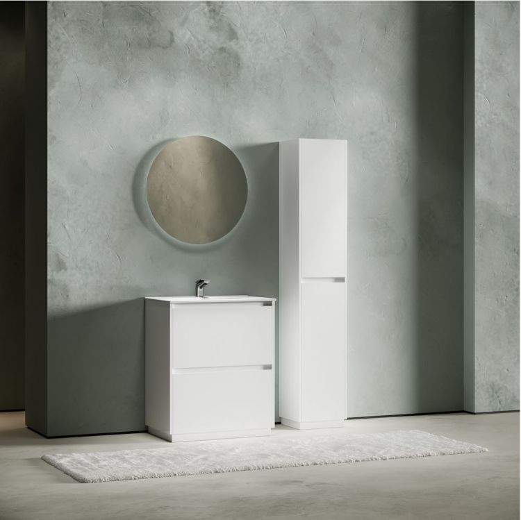 Тумба напольная под раковину SANCOS Libra Floor, белый глянец 690х450х840 мм, LB70FW