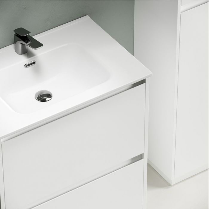 Тумба напольная под раковину SANCOS Libra Floor, белый глянец 690х450х840 мм, LB70FW