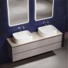Тумба подвесная SANCOS Snob T Doha Soft 790х445х500, под столешницу 1600 без отверстия под смеситель, цвет kreman, SNT80SM