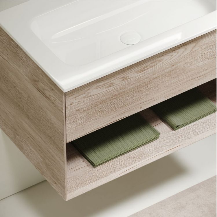 Тумба подвесная SANCOS под раковину Marmi 1.0, дуб галифакс натуральный 995х445х520, MR1.0100EG Тумба подвесная SANCOS под раковину Marmi 1.0, дуб галифакс натуральный 995х445х520, MR1.0100EG