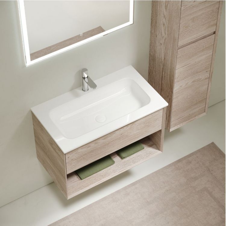 Тумба подвесная SANCOS под раковину Marmi 1.0, дуб галифакс натуральный 995х445х520, MR1.0100EG Тумба подвесная SANCOS под раковину Marmi 1.0, дуб галифакс натуральный 995х445х520, MR1.0100EG