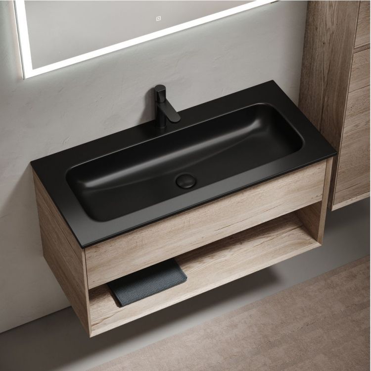 Тумба подвесная SANCOS под раковину Marmi 1.0, дуб галифакс натуральный 995х445х520, MR1.0100EG Тумба подвесная SANCOS под раковину Marmi 1.0, дуб галифакс натуральный 995х445х520, MR1.0100EG