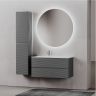 Тумба подвесная SANCOS под раковину левая Folk, Grey soft 995х445х500, FL100LGS