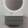 Тумба подвесная SANCOS под раковину левая Folk, Grey soft 995х445х500, FL100LGS