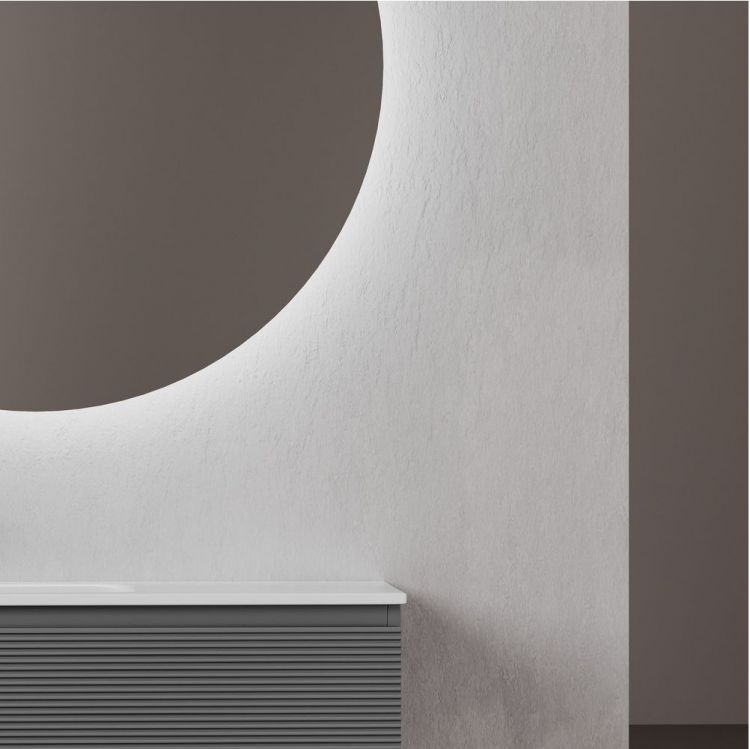 Тумба подвесная SANCOS под раковину левая Folk, Grey soft 995х445х500, FL100LGS