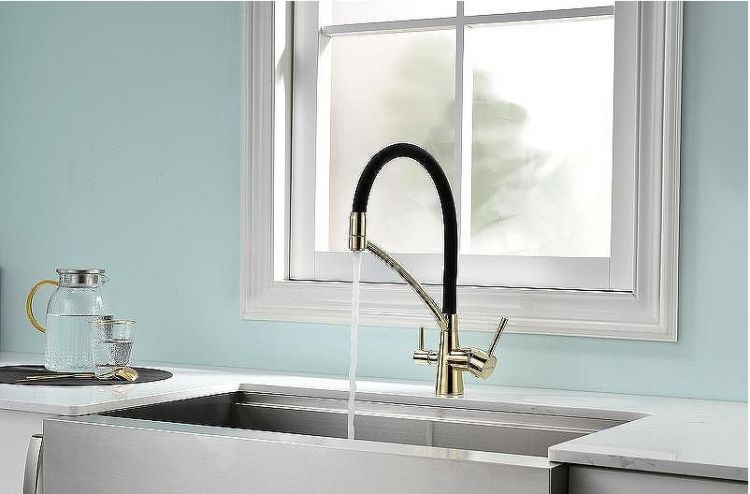 Смеситель для кухни Paulmark Siegen Si213111-G Золото
