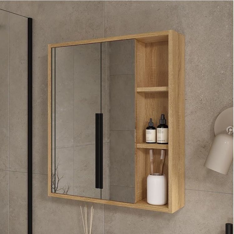 Зеркальный шкаф Volna Osmond 60 szOSMOND60 цвет Дуб сонома