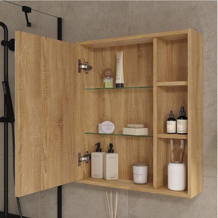 Зеркальный шкаф Volna Osmond 60 szOSMOND60 цвет Дуб сонома