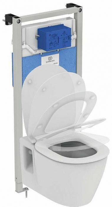 Комплект унитаза с инсталляцией Ideal Standard Connect Prosys E8822301PC15 с сиденьем Микролифт без клавиши смыва