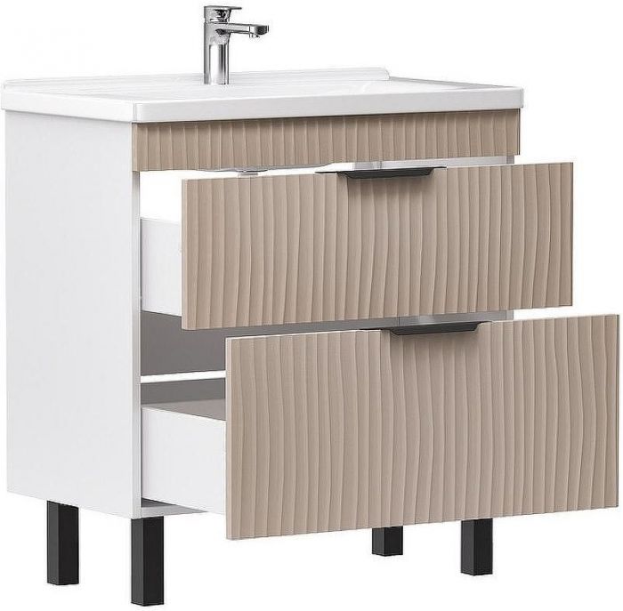 Тумба под раковину Volna Lotty 80.2Y tnLOTTY80.2Y-13 Латте Белая