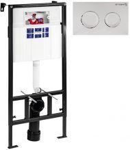 Инсталляция Bettoserb Sava Slim Superior SES40006469 для унитаза с клавишей смыва цвет Хром глянцевый