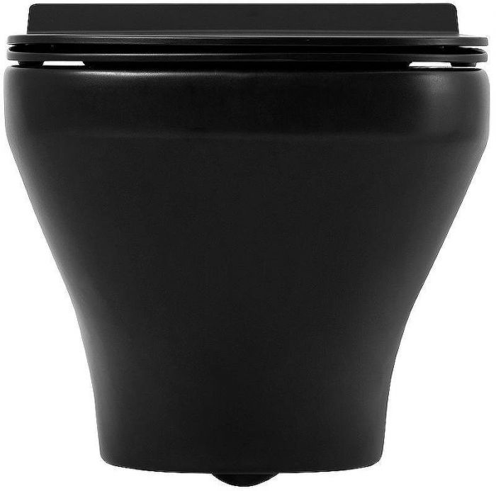 Унитаз BelBagno Sela BB3201CHR-MB/BB3201SC-MB подвесной Черный матовый с сиденьем Микролифт