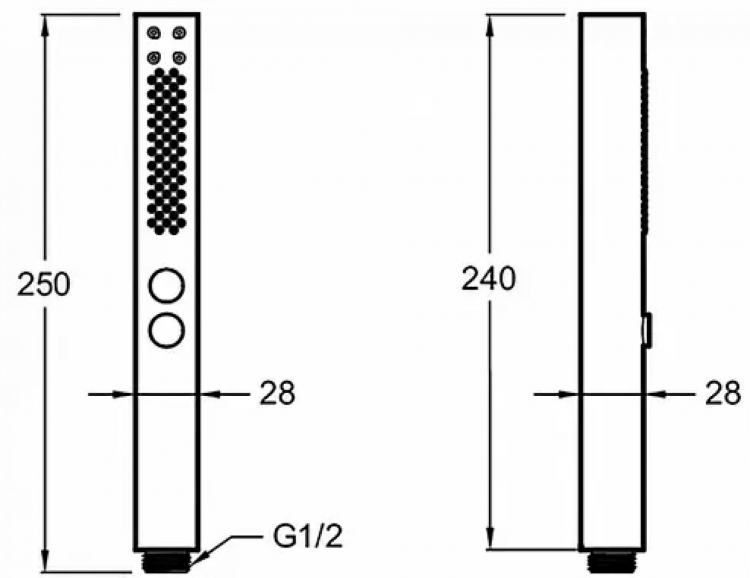 Ручной душ Jacob Delafon Shift+ E21336-CP, хром