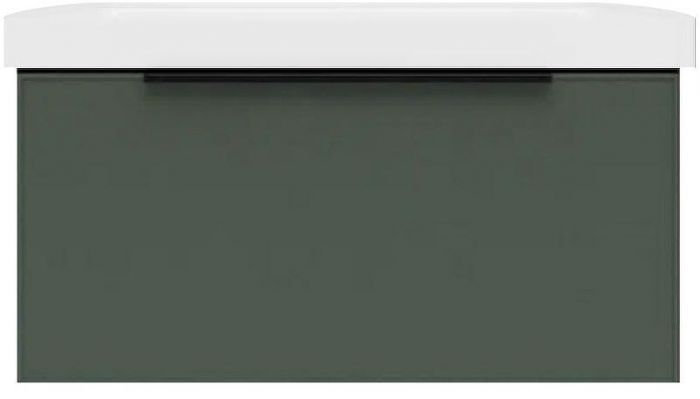 Тумба под раковину La Fenice Simpla 80 FNC-01-SIM-G-80 подвесная Серо-зеленая