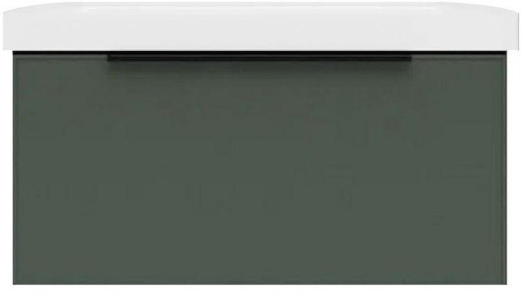 Тумба под раковину La Fenice Simpla 80 FNC-01-SIM-G-80 подвесная Серо-зеленая