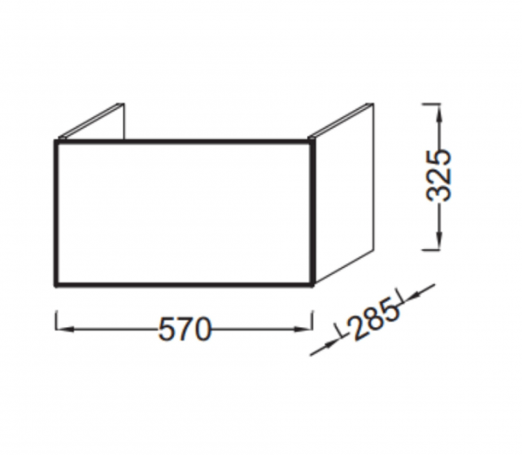 Основа для мебели Jacob Delafon Struktura EB1296-E15