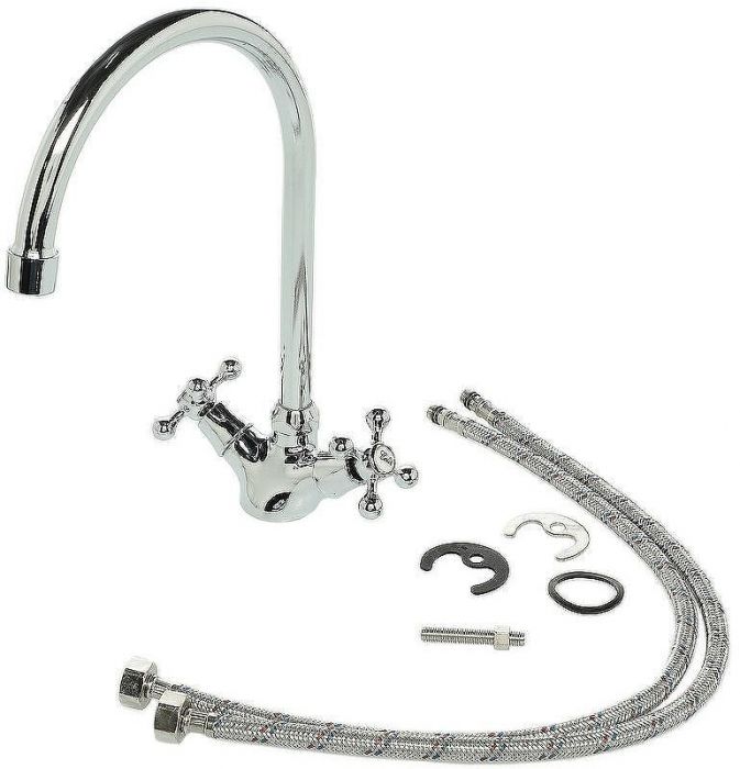 Смеситель для кухни Orange Classic Pro M72-000cr Хром