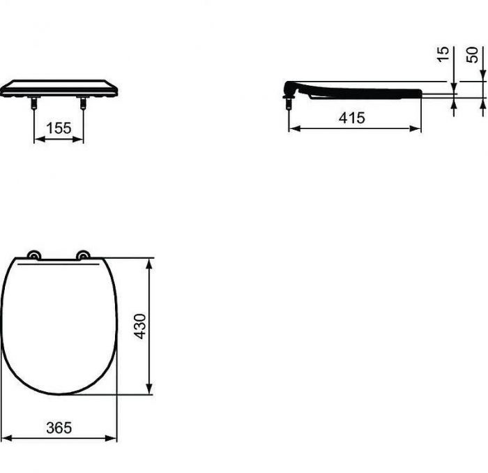 Унитаз Ideal Standard Connect W941103 подвесной с сиденьем Микролифт