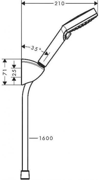 Душевой гарнитур Hansgrohe Vernis Blend 26273000 Хром