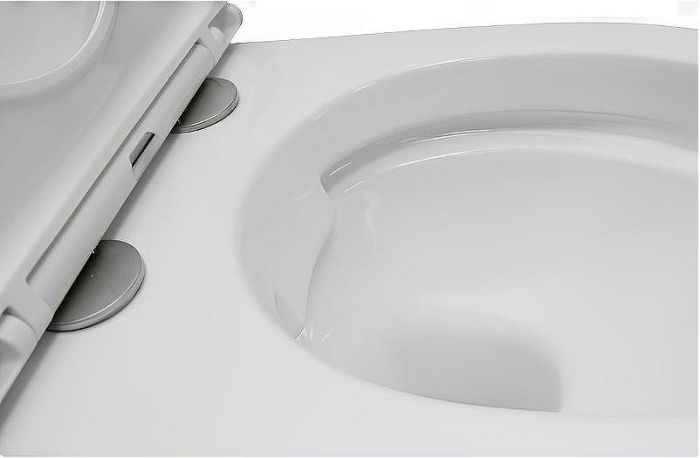 Комплект унитаза Ceruttispa B-2376-3 7183 с инсталляцией Berges Atom 410 040332 с сиденьем Микролифт и Черной матовой клавишей смыва