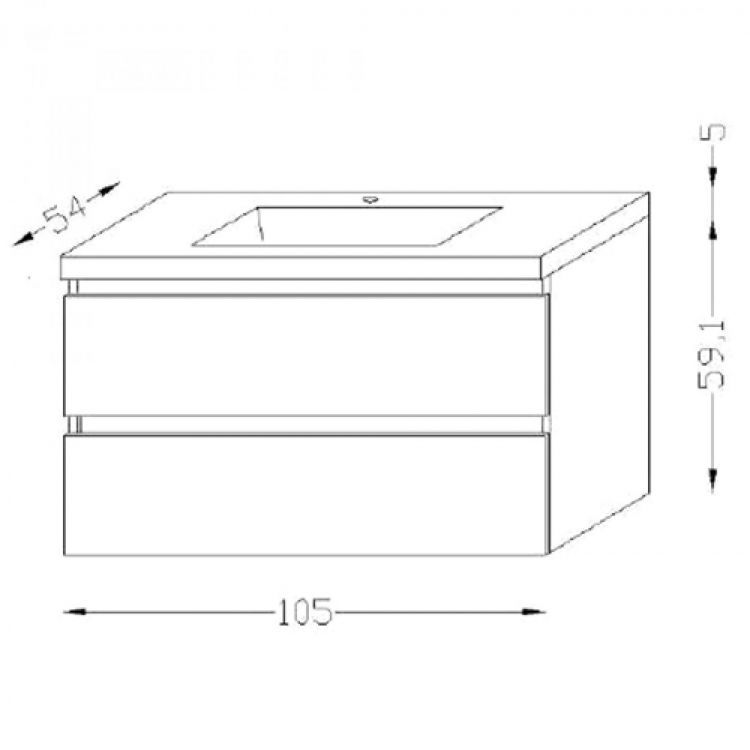 Раковина Jacob Delafon Sobro 4561RU-00