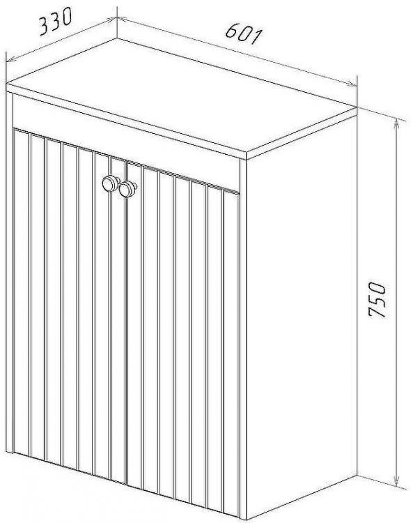 Тумба Lemark Romance 60 LM07R35N-SH подвесная с бельевой корзиной Белый глянец