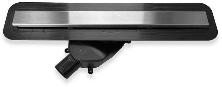 Душевой лоток Bettoserb Frameless Line Black Matte 85 13701322 с решеткой цвет Черный матовый / под плитку