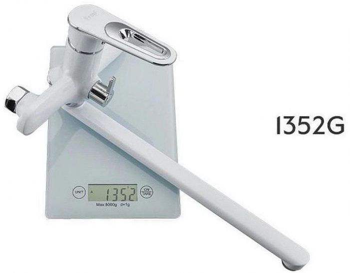 Смеситель для ванны Frap H49 F2249 универсальный Белый Хром