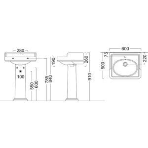 Пьедестал Kerama Marazzi Pompei (PO.col.01)