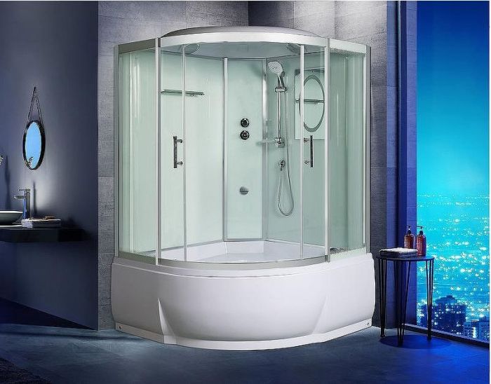 Душевая кабина WeltWasser WW500 Emmer 12055-2 120х120 10000004656 профиль Хром стекло прозрачное