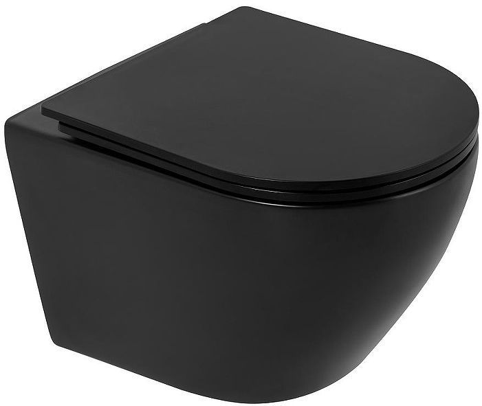 Унитаз Charus Torre Bianca EWC700-121B Black Estella Rimless подвесной цвет Черный матовый с сиденьем Микролифт Унитаз Charus Torre Bianca EWC700-121B Black Estella Rimless подвесной цвет Черный матовый с сиденьем Микролифт