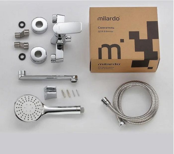 Смеситель для ванны Milardo Demi DEMSB02M02 универсальный Хром