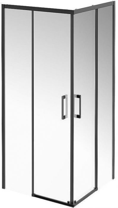 Душевой уголок Kerama Marazzi Vetro 90x90 VE.90.SSD.BLK.M профиль Черный матовый стекло прозрачное