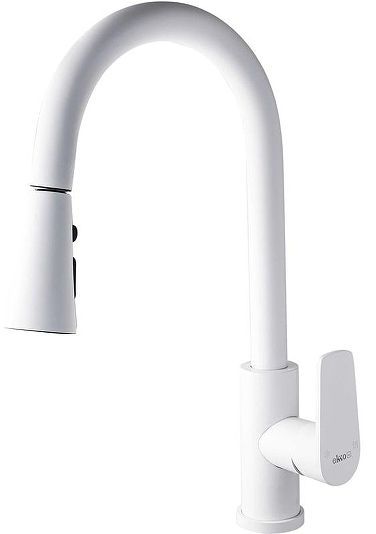 Смеситель для кухни Ekko E6001-8 цвет Белый матовый