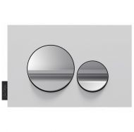 Клавиша смыва Jacob Delafon E20859-7-BMT, чёрный глянцевый и матовый