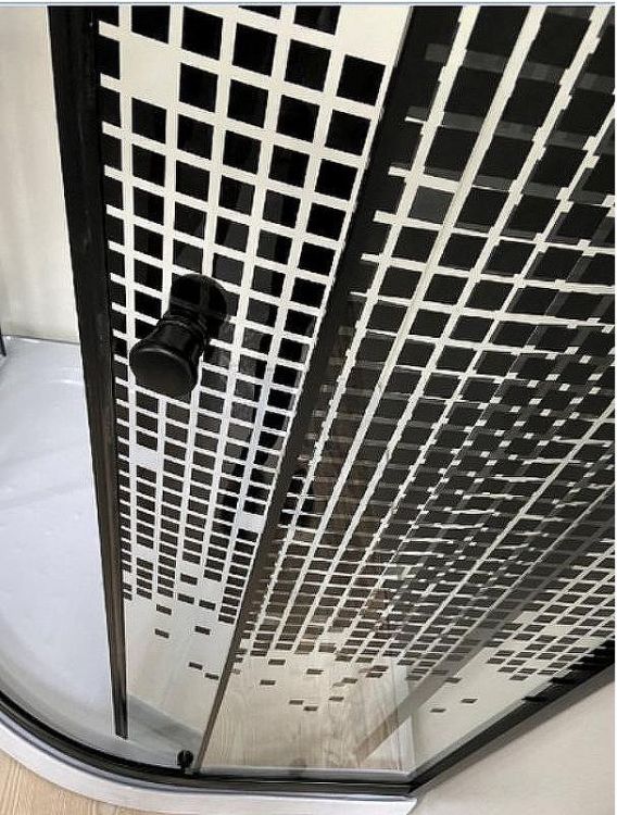 Душевой уголок Niagara Eco 90x90 NG-007-14 Black профиль Черный стекло с рисунком