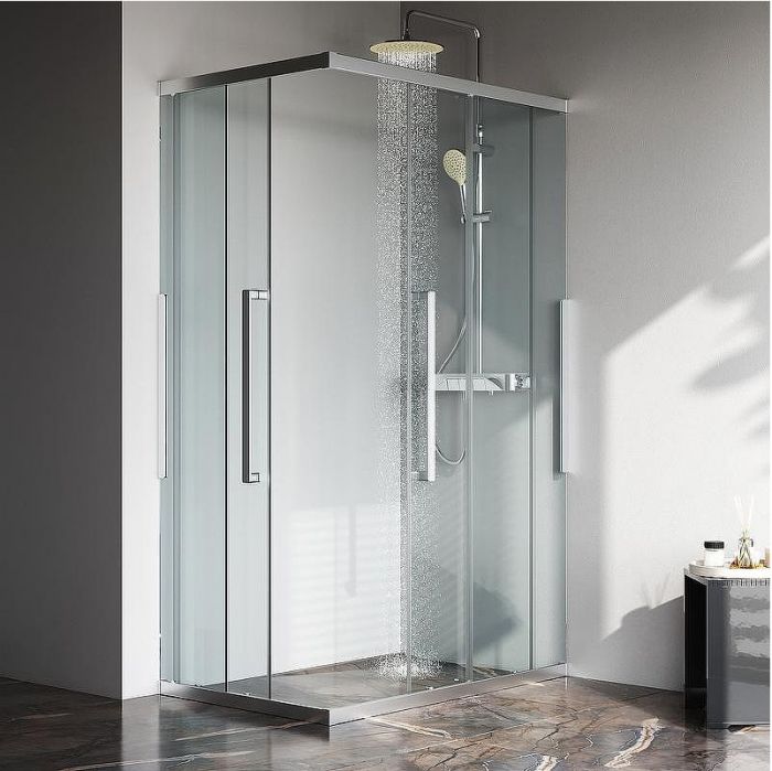 Душевой уголок AM.PM Func 120x80 W84G-403-12080-MT профиль Хром матовый стекло прозрачное