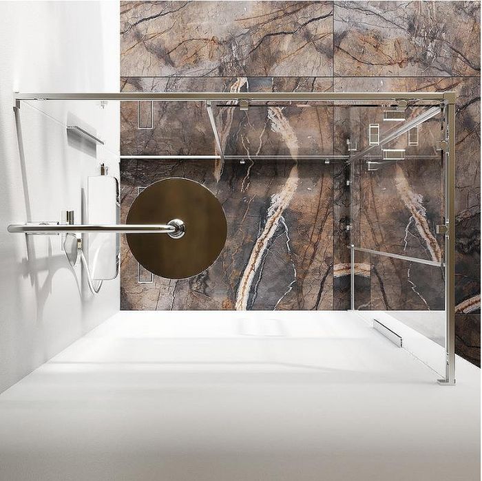 Душевой уголок AM.PM Func 120x80 W84G-403-12080-MT профиль Хром матовый стекло прозрачное