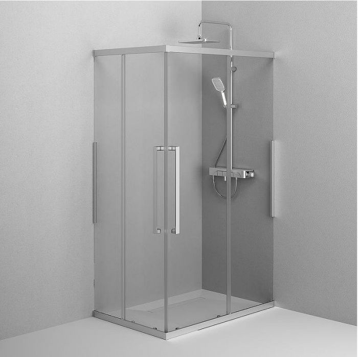 Душевой уголок AM.PM Func 120x80 W84G-403-12080-MT профиль Хром матовый стекло прозрачное