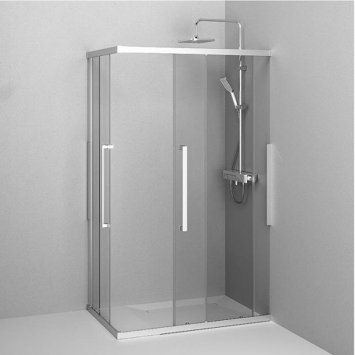 Душевой уголок AM.PM Func 120x80 W84G-403-12080-MT профиль Хром матовый стекло прозрачное