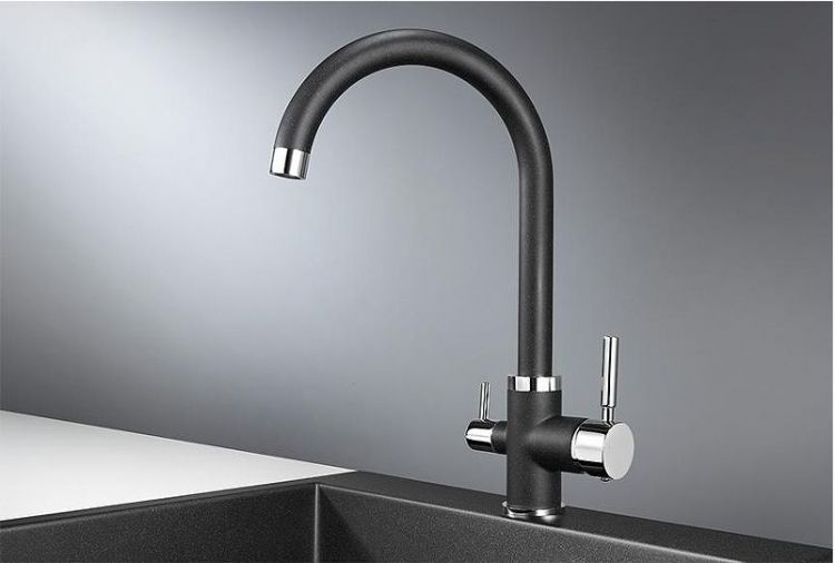 Смеситель для кухни Granula 2168 цвет Черный
