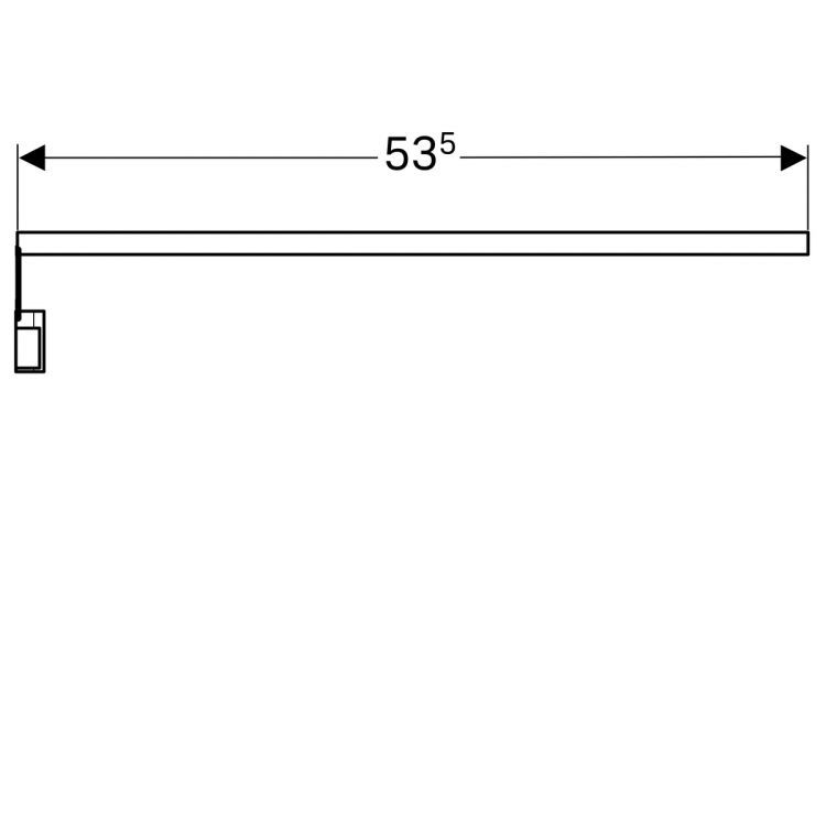 Универсальная подсветка Geberit, 535 мм