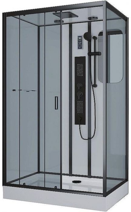 Душевая кабина Niagara Premium 120x80 NG-6912-01GQL Black с гидромассажем