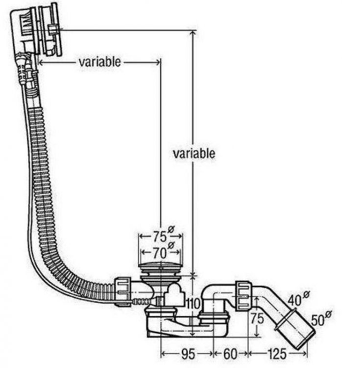 Слив-перелив Grocenberg GB240NK полуавтомат Никель