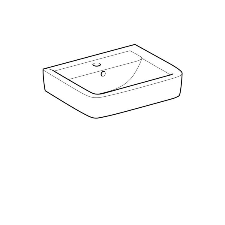 Раковина Geberit Renova Nr.1 Plan, 222255000