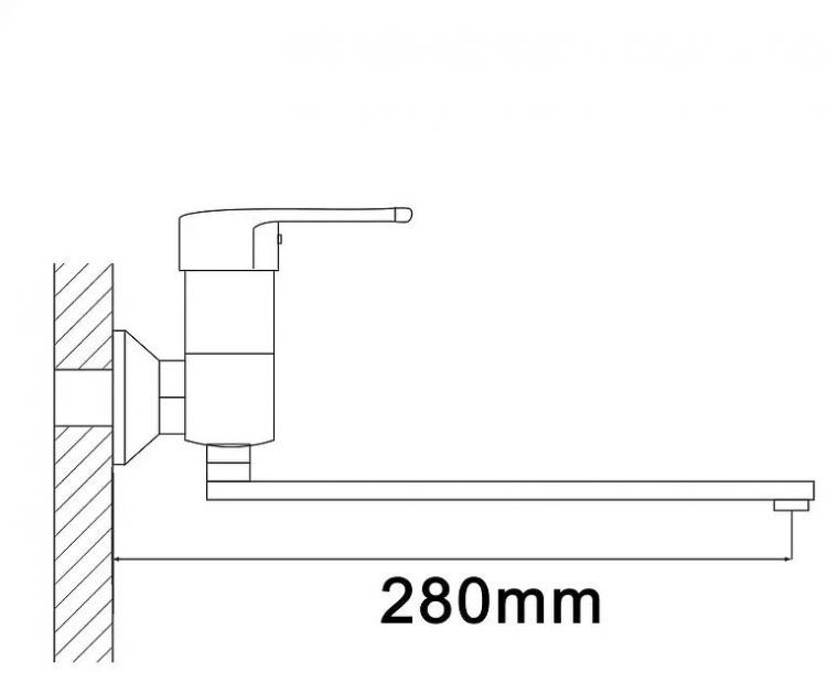 Смеситель для ванны Shevanik S5602 цвет Хром Смеситель для ванны Shevanik S5602 цвет Хром
