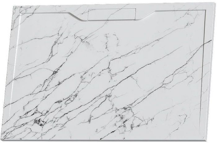 Душевой поддон из искусственного камня RGW STE MW 120x80 52342812-15 Белый мрамор